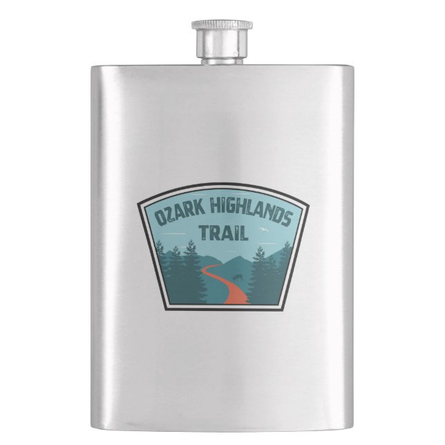 Ozark Highlands Trail Hip Flask (Front)