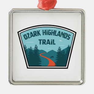 Ozark Highlands Trail Metal Ornament