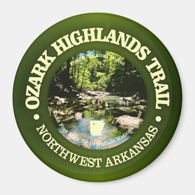 Ozark Highlands Trail (rd) Magnet (Front)