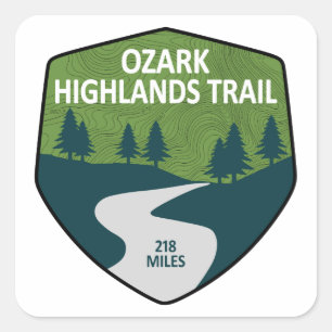 Ozark Highlands Trail Square Sticker