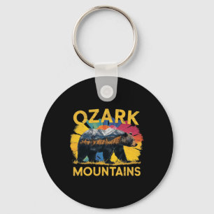 Ozark Mountains Arkansas Bear Nature Hiking Campin Key Ring