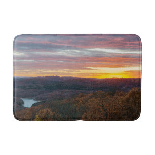 Ozark Mountains Autumn Sunset Bath Mat