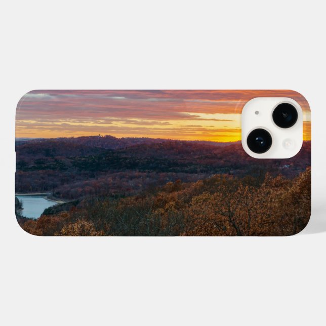 Ozark Mountains Autumn Sunset Case-Mate iPhone Case (Back (Horizontal))