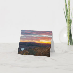 Ozark Mountains Autumn Sunset Greeting Card