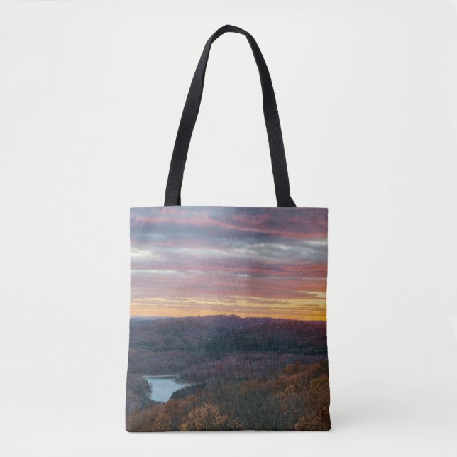 Ozark Mountains Autumn Sunset Tote Bag (Front)