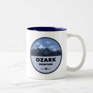 Ozark Mountains Camping Two-Tone Coffee Mug