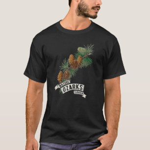 Ozark Mountains Nature  Pine Cones on Branch T-Shirt