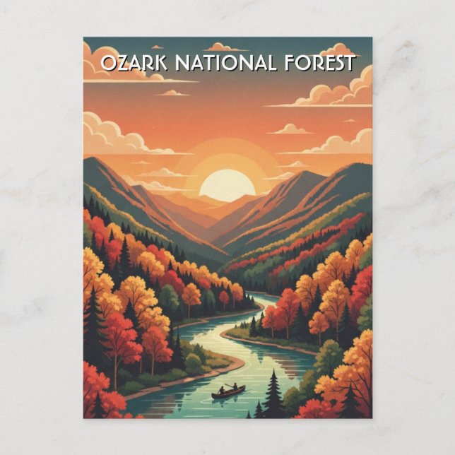Ozark National Forest Arkansas Postcard (Front)