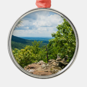 Ozark National Forest Cliff View Metal Ornament