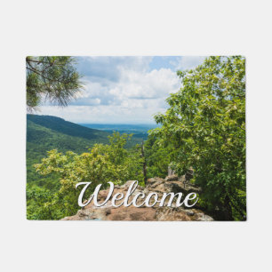 Ozark National Forest Cliff View Welcome Doormat