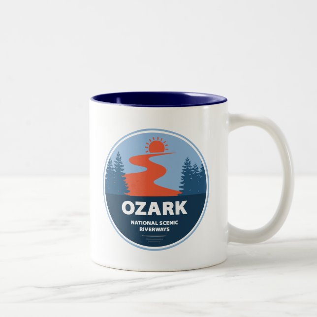 Ozark National Scenic Riverways Two-Tone Coffee Mug (Right)