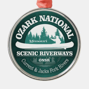 Ozark National Scenic Waterways (CT) Metal Ornament