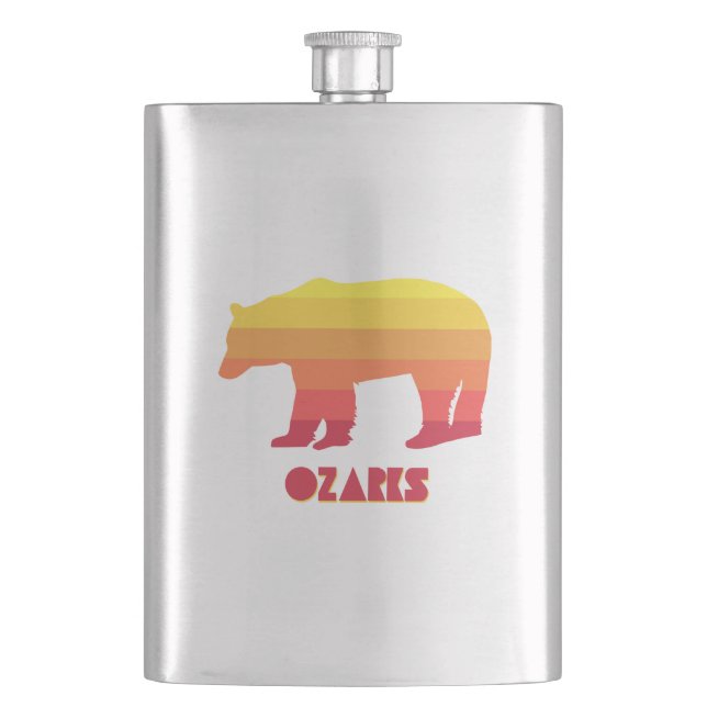 Ozarks Bear Hip Flask (Front)
