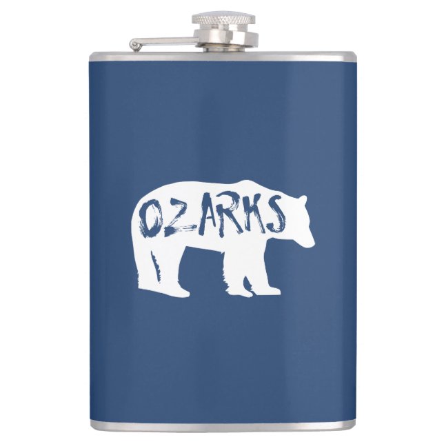 Ozarks Bear Hip Flask (Front)