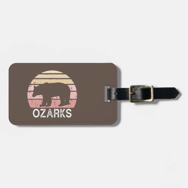 Ozarks Bear Luggage Tag (Front Horizontal)