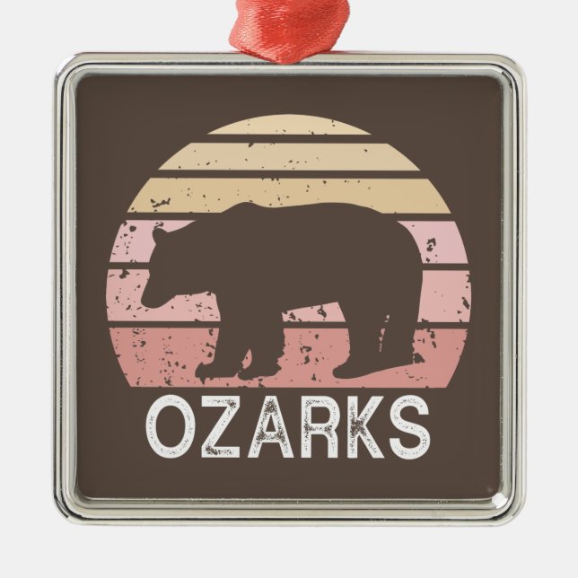 Ozarks Bear Metal Ornament (Front)