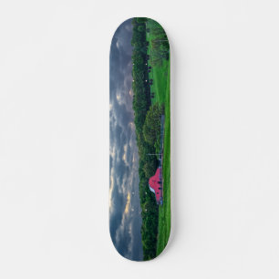 Ozarks Cloudy Farm Sunset Skateboard