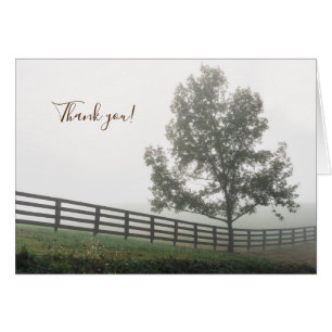Ozarks Country Fog Thank You Card