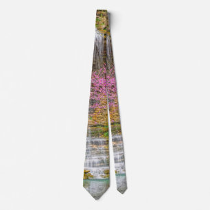 Ozarks Waterfall Spring Bluff Neck Tie