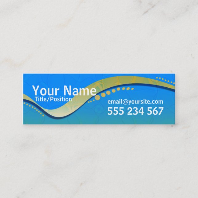 OZTRALiANA Skinny Profile Mini Business Card (Front)