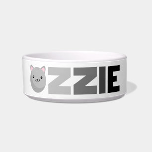 Ozzie Grey or Ginger Cat Bowl