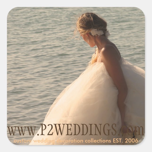 P2 Weddings Small Stickers (Front)