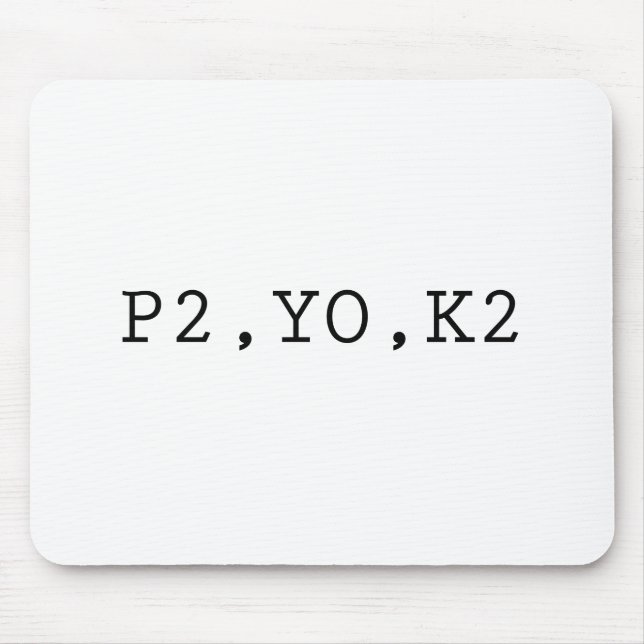 P2, YO, K2 MOUSE PAD (Front)