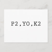 P2, YO, K2
