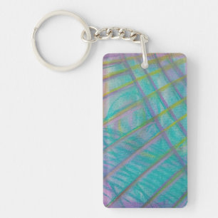 P34 Unique Colourful Abstract Art Key Ring