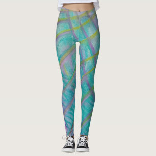 P34 Unique Colourful Abstract Art Leggings