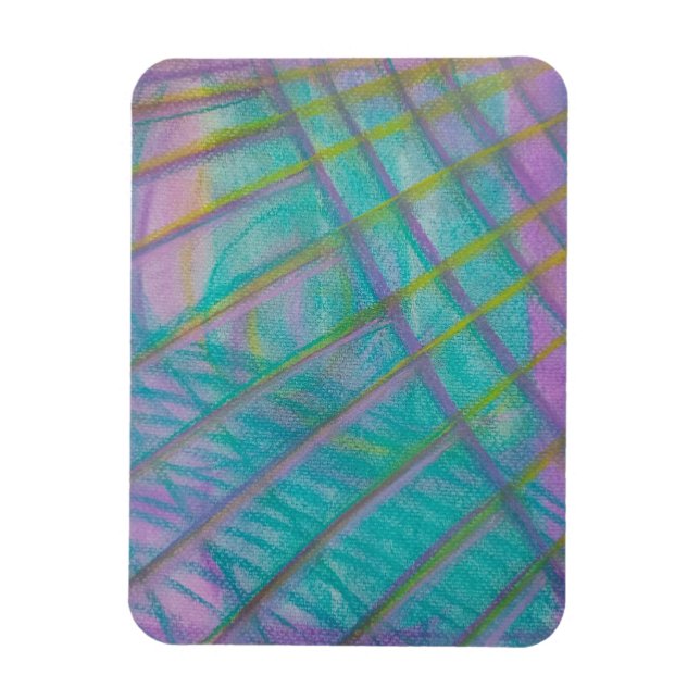 P34 Unique Colourful Abstract Art Magnet (Vertical)