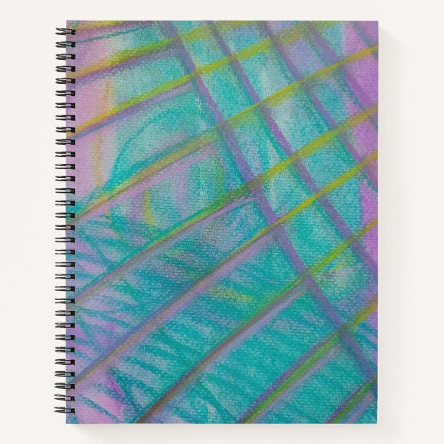 P34 Unique Colourful Abstract Art Notebook (Front)