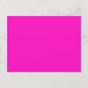P35 Stunningly Vivacious Pink Colour Postcard