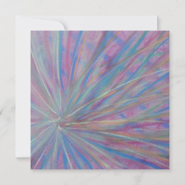 P36 Unique Colourful Abstract Art Card (Front)
