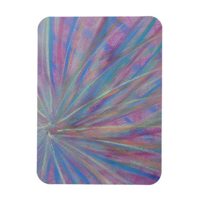 P36 Unique Colourful Abstract Art Magnet (Vertical)