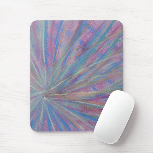 P36 Unique Colourful Abstract Art Mouse Pad (With Mouse)