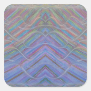 P40M Unique Colorful Abstract Art Square Sticker
