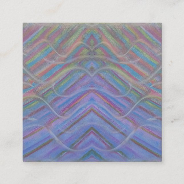 P40M Unique Colourful Abstract Art Calling Card (Front)