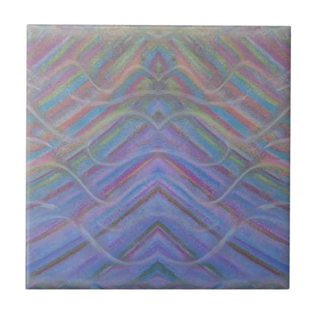 P40M Unique Colourful Abstract Art Ceramic Tile (Front)