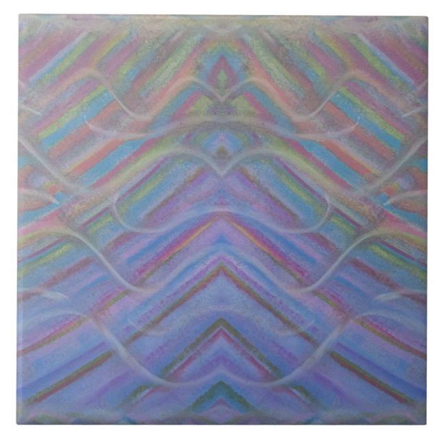 P40M Unique Colourful Abstract Art Ceramic Tile (Front)