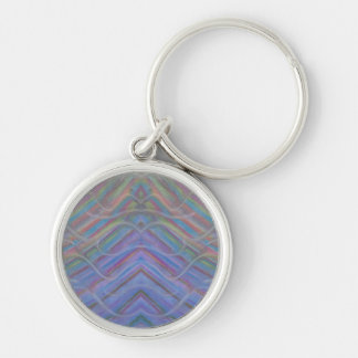 P40M Unique Colourful Abstract Art Key Ring