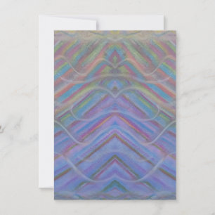 P40M Unique Colourful Abstract Art Thank You Card