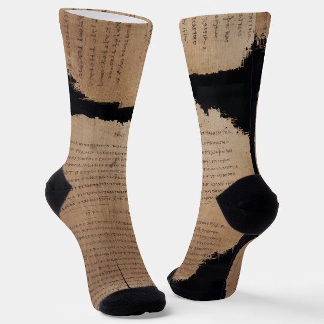 P46 Ephesians & Galatians Ancient Socks  (Angled)
