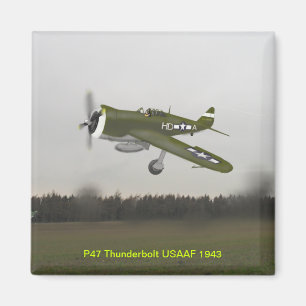 P47 Thunderbolt Magnet. Magnet