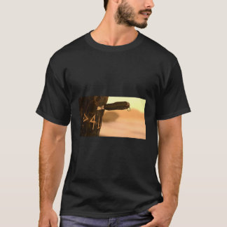 P4L Pogues For Life Knife Letters Etched In Tree N T-Shirt