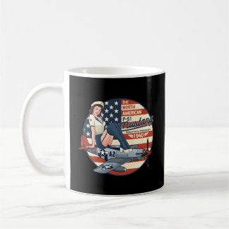 P51 Mustang Aeroplane For Wwii Up Coffee Mug
