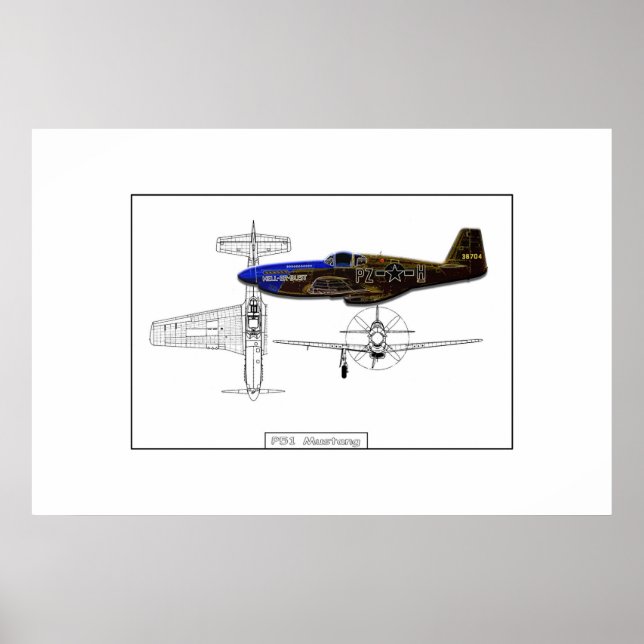 P51 Mustang Poster (Front)