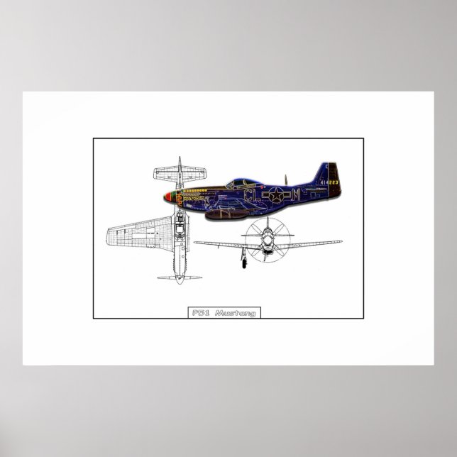 P51 Mustang Poster (Front)