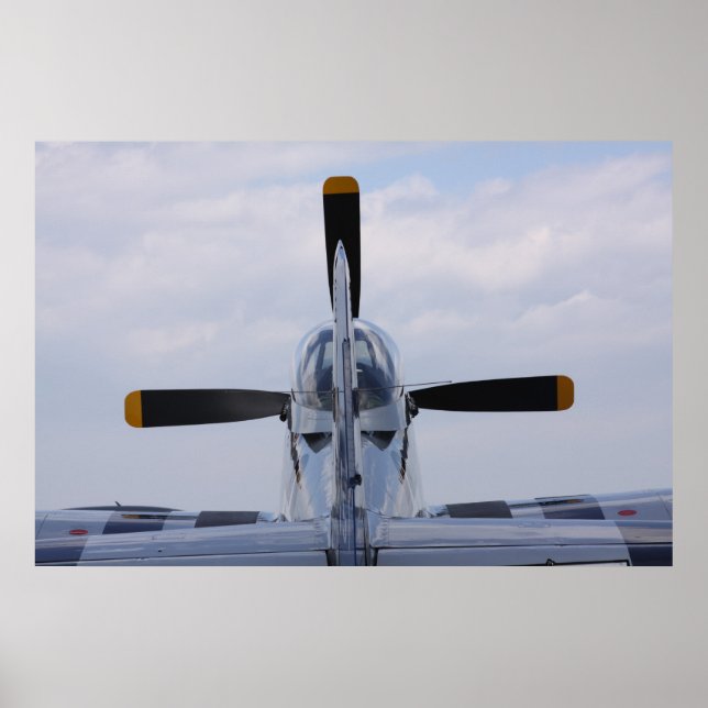 P51 Mustang ready for flight Poster (Front)