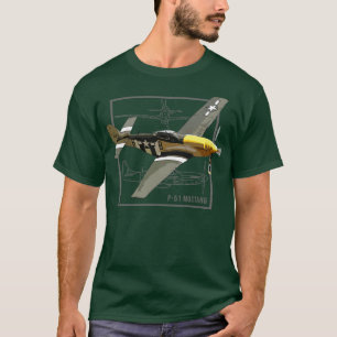 P51 Mustang WW2 Fighter Plane T-Shirt